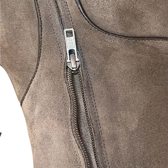 UGG Australia DALEY Gracen Womens tan Suede Comfort Knee High Ride Boots Sz 9.5 - Picture 9 of 16